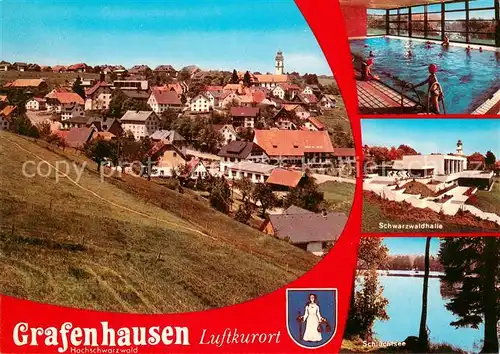 AK / Ansichtskarte Grafenhausen_Schwarzwald Panorama Hallenbad Schwarzwaldhalle Schluchsee Grafenhausen Schwarzwald