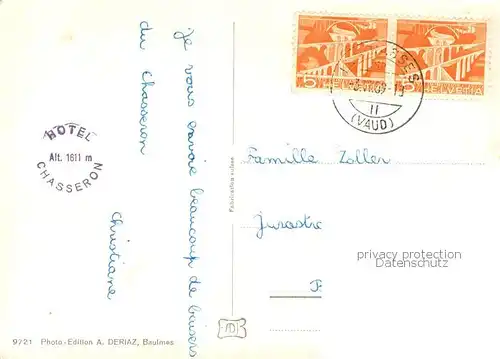 AK / Ansichtskarte Chasseron_VD Vue partielle 