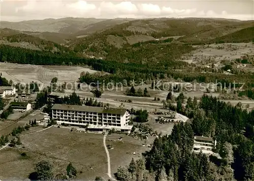 AK / Ansichtskarte Hoechenschwand Schwarzwald Hoehensanatorium Fliegeraufnahme Hoechenschwand