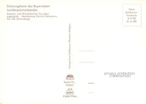 AK / Ansichtskarte Fichtelberg_Bayreuth Ochsenkopfturm Erholungsheim des Bay Landessportverbandes Heim Neubau Zimmer Gaststube Panorama Fichtelberg Bayreuth