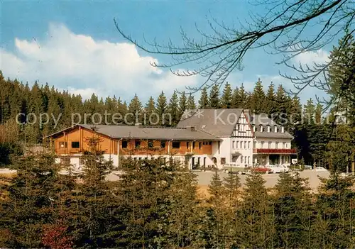 AK / Ansichtskarte Oberhundem Waldhaus Hirschgehege Hotel Restaurant Oberhundem