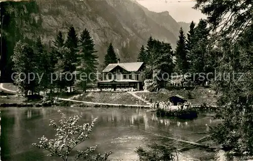 AK / Ansichtskarte Blausee Mitholz_BE Seepanorama Kandertal 