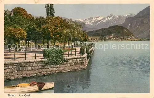 AK / Ansichtskarte Brienz_Brienzersee Am Quai Brienz Brienzersee