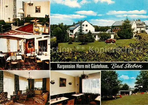 AK / Ansichtskarte Bad_Steben Kurpension Horn m. Gaestehaus Bad_Steben