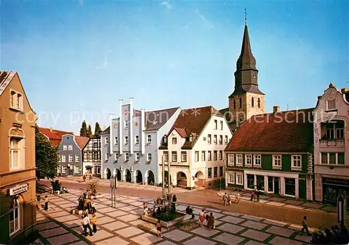 AK / Ansichtskarte Beckum__Westfalen Marktplatz m. Rathaus 