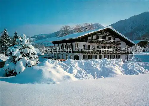 AK / Ansichtskarte Ostin_Tegernsee Skihotel Zum Kistlerwirt Winter Ostin_Tegernsee