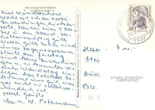 AK / Ansichtskarte Bad_Duerrheim Sole Heilbad Bad_Duerrheim