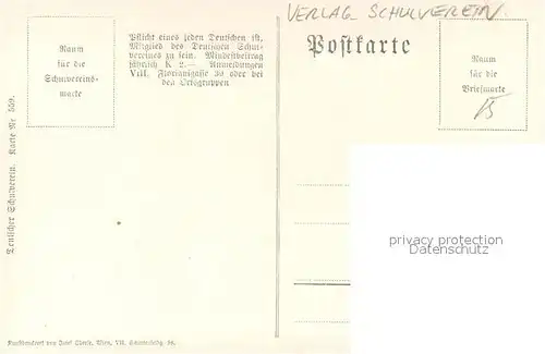 AK / Ansichtskarte Verlag_Schulverein_Nr. Nr.559  