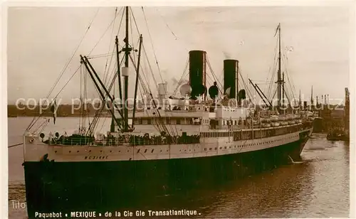 AK / Ansichtskarte Dampfer_Oceanliner Titl MEXIQUE 