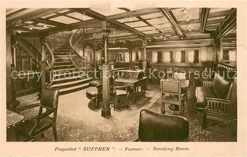 AK / Ansichtskarte Dampfer_Oceanliner SUFFREN Smoking Room 