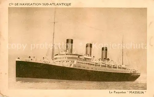 AK / Ansichtskarte Dampfer_Oceanliner MASSILIA 