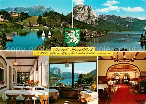 AK / Ansichtskarte Grundlsee_Steiermark Hotel Seeblick Restaurant See Alpen Grundlsee_Steiermark