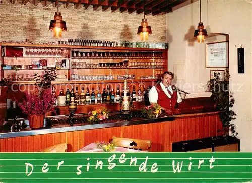 AK / Ansichtskarte Bornhofen_Kamp Der singende Wirt Theke Bornhofen Kamp