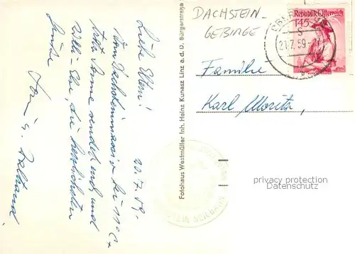 AK / Ansichtskarte Obertraun Berghaus Krippenstein Dachsteingebirge Obertraun