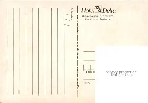 AK / Ansichtskarte Lluchmajor Hotel Delta Piscina Lluchmajor