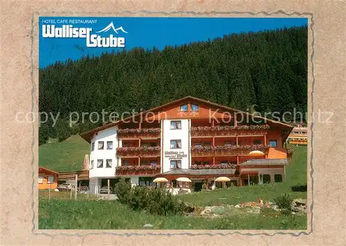 AK / Ansichtskarte Damuels_Vorarlberg Hotel Cafe Restaurant Walliser Stube am Furkajoch Damuels Vorarlberg