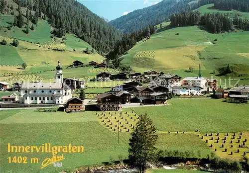 AK / Ansichtskarte Innervillgraten Erholungsort im Hochpustertal Ansicht mit Kirche Innervillgraten