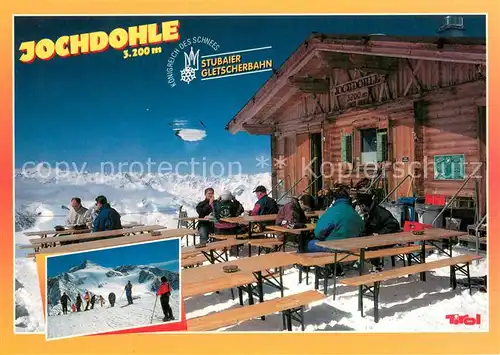 AK / Ansichtskarte Neustift_Stubaital_Tirol Berghuette Jochdohle Stubaier Gletscherbahn oetztaler Alpen Neustift_Stubaital_Tirol