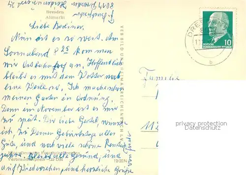 AK / Ansichtskarte Dresden Altmarkt Dresden