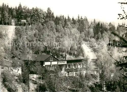 AK / Ansichtskarte Tanneberg_Triebischtal Triebischtalbaude im Wald 