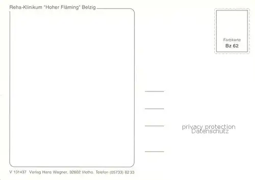 AK / Ansichtskarte Bad_Belzig Reha Klinikum Hoher Flaeming Bad_Belzig