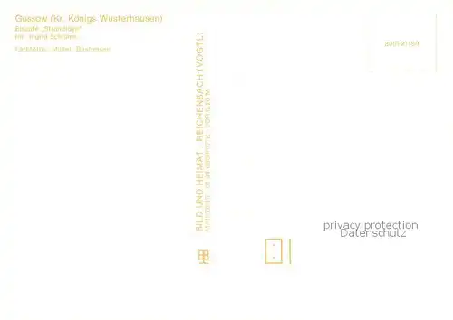 AK / Ansichtskarte Gussow Eiscafe Strandidyll Gussow