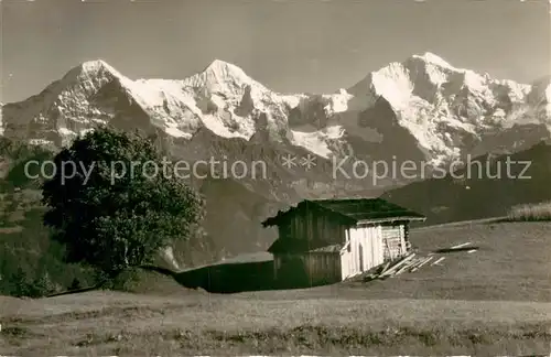 AK / Ansichtskarte Beatenberg_BE Amisbuehl Eiger Moench und Jungfrau 