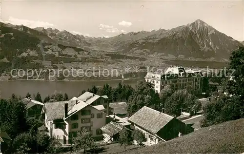 AK / Ansichtskarte Beatenberg_BE mit Niesenkette 