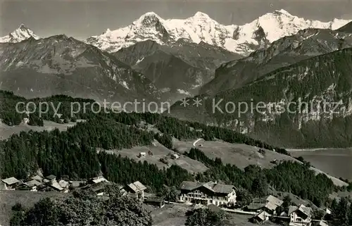 AK / Ansichtskarte Beatenberg_BE Schreckhorn Eiger Moench Jungfrau 