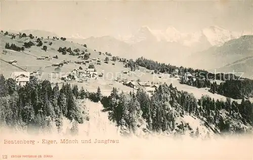 AK / Ansichtskarte Beatenberg_BE Eiger Moench Jungfrau 