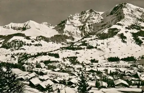 AK / Ansichtskarte Adelboden mit Bonderspitze und Gross Lohner Adelboden
