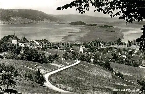 AK / Ansichtskarte Erlach_Bielersee_BE mit Petersinsel 