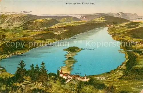 AK / Ansichtskarte Erlach_Bielersee_BE Panorama 