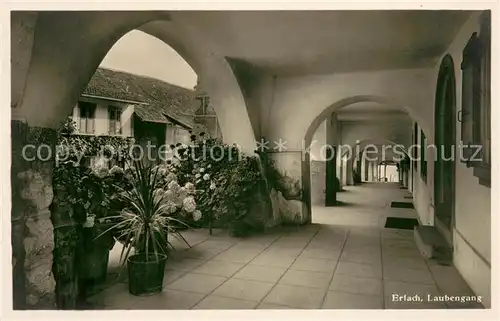AK / Ansichtskarte Erlach_BE Laubengang Erlach_BE
