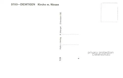 AK / Ansichtskarte Diemtigen_BE Kirche mit Niesen 