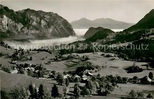 AK / Ansichtskarte Diemtigen_BE mit Simmenfluh und Burgfluh 