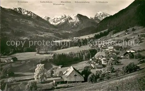 AK / Ansichtskarte Diemtigen_BE Panorama 