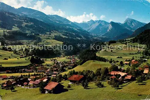 AK / Ansichtskarte Oey und Latterbach Ladholzhorn Winterhorn Maennlifluh Schwarzenberg Twirienhorn Oey