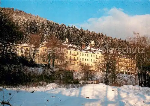 AK / Ansichtskarte Schaufling Klinik Bavaria Aussenansicht Schnee Schaufling