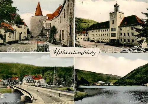 AK / Ansichtskarte Hohenlimburg Burghof Lennebruecke Rathaus Koenigsee Hohenlimburg