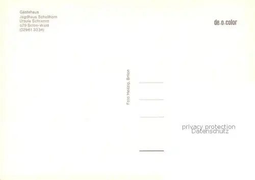 AK / Ansichtskarte Brilon Gaestehaus Jagdhaus Schellhorn Aussenansicht Brilon