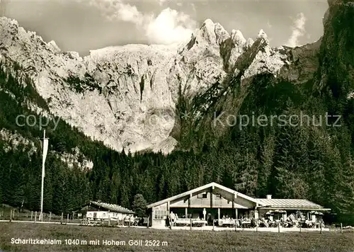 AK / Ansichtskarte Scharitzkehlalm Alm m. Hohem Goell Scharitzkehlalm