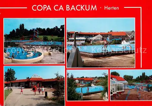 AK / Ansichtskarte Herten_Westfalen Copa Ca Backum Schwimmbad Herten_Westfalen