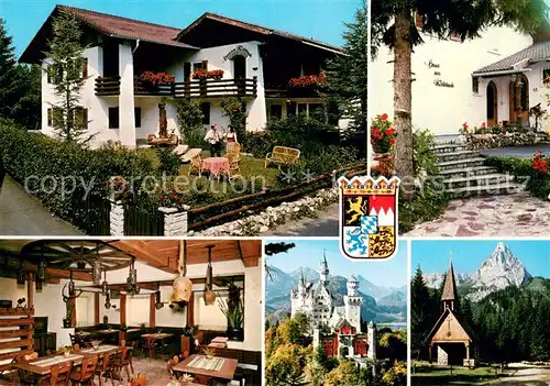 AK / Ansichtskarte Halblech Haus am Wildbach Teilansichten Halblech