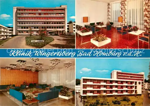 AK / Ansichtskarte Bad_Homburg Klinik Wingertsberg Teilansichten Bad_Homburg