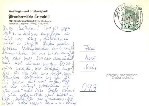 AK / Ansichtskarte Cleebronn Ausflugs  u. Erlebnispark Altweibermuehle Tripsdrill Bauernstube Bettkammer Cleebronn