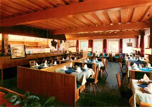 AK / Ansichtskarte Oberau__Berchtesgaden Cafe Pension Priesterstein Innenansicht Stube 