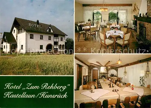 AK / Ansichtskarte Kastellaun_Hunsrueck Hotel Zum Rehberg Teilansichten Kastellaun_Hunsrueck