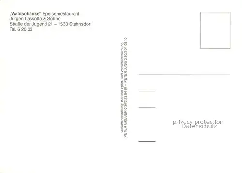 AK / Ansichtskarte Stahnsdorf Waldschaenke Speiserest. Teilansichten Stahnsdorf