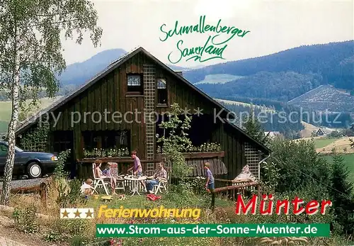 AK / Ansichtskarte Westfeld_Sauerland Ferienwohnung Muenter Westfeld_Sauerland